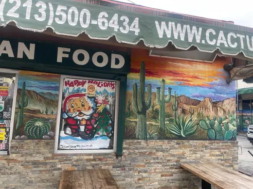 Desert cactus wall mural