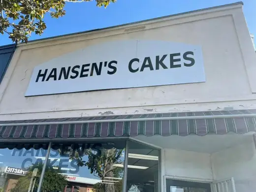 Bakery storefront sign