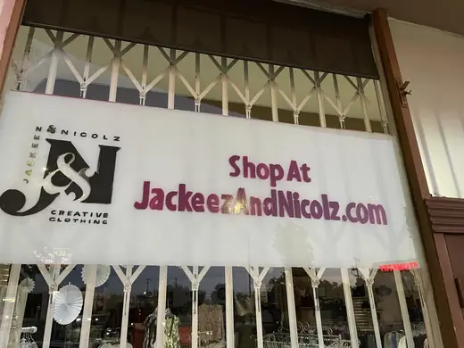 Storefront sign and banner