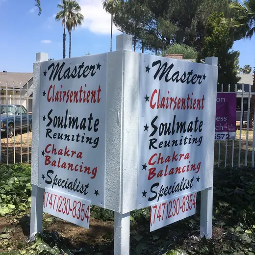 Post-and-panel sign