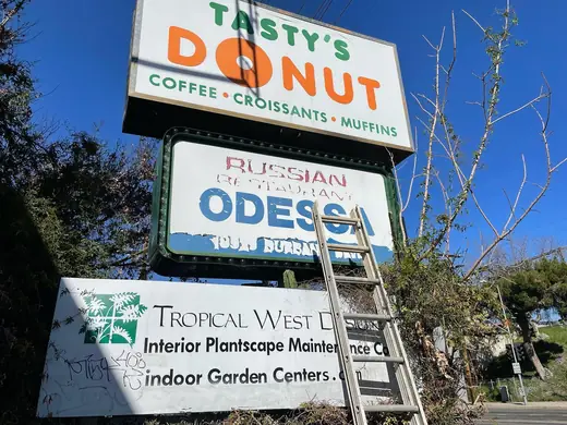 Pylon sign panels